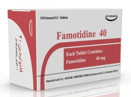 تصویر FAMOTIDINE FATAKCHEMIEPARS 40 MG Tablet